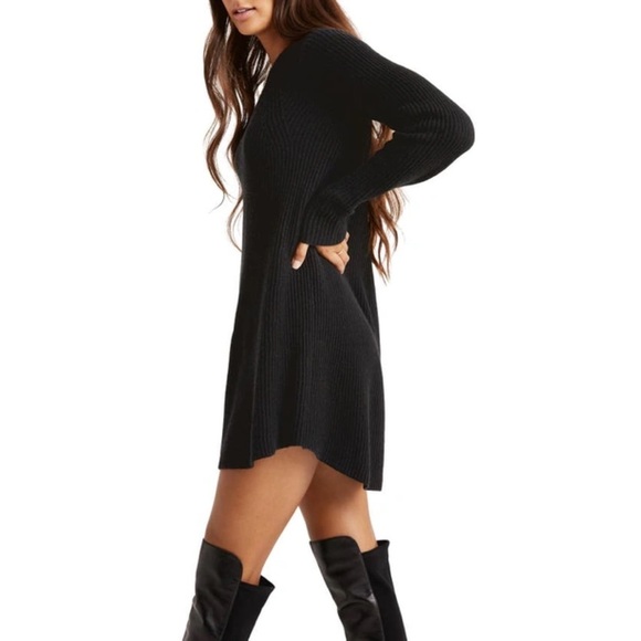 SPLENDID x Cella Jane Sweater Dress Geneva Long Sleeve BLOGGERS FAVORITE M Black - Picture 2 of 16